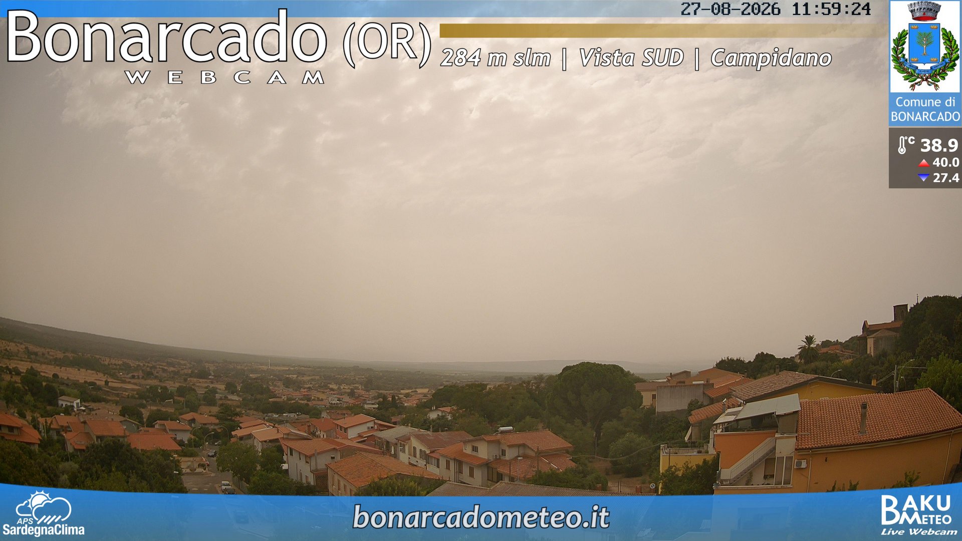 view from Bonarcado SUD on 2026-08-27