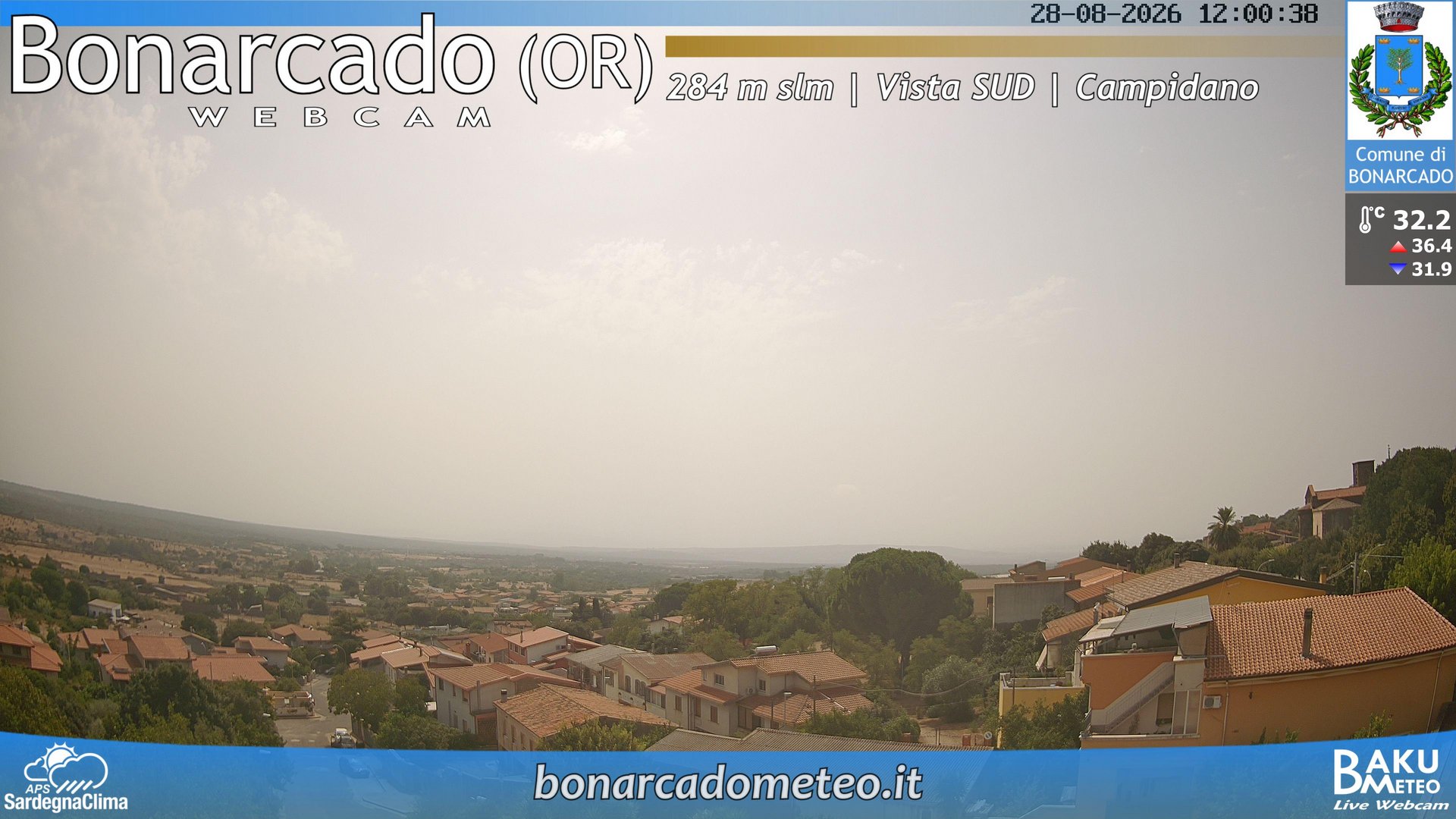 view from Bonarcado SUD on 2026-08-28
