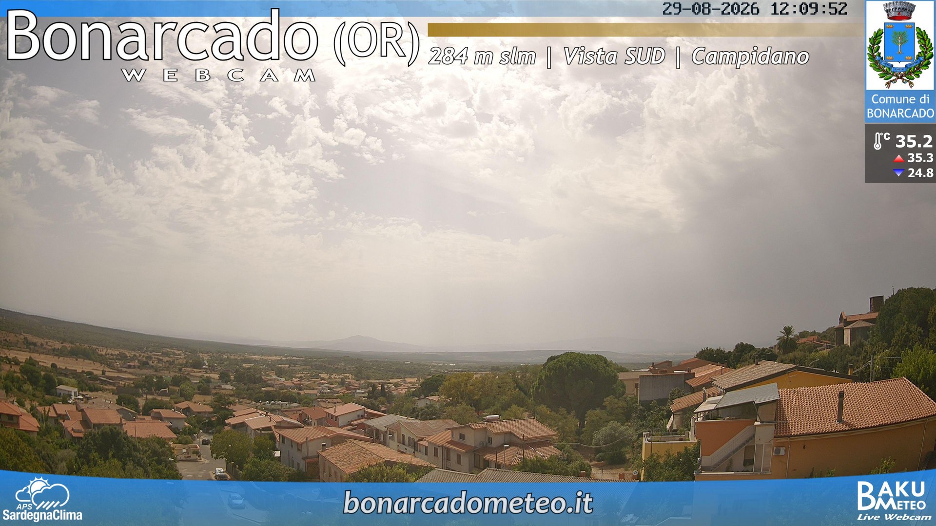 view from Bonarcado SUD on 2026-08-29