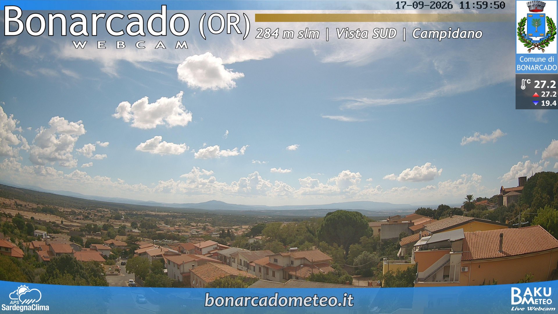 view from Bonarcado SUD on 2026-09-17