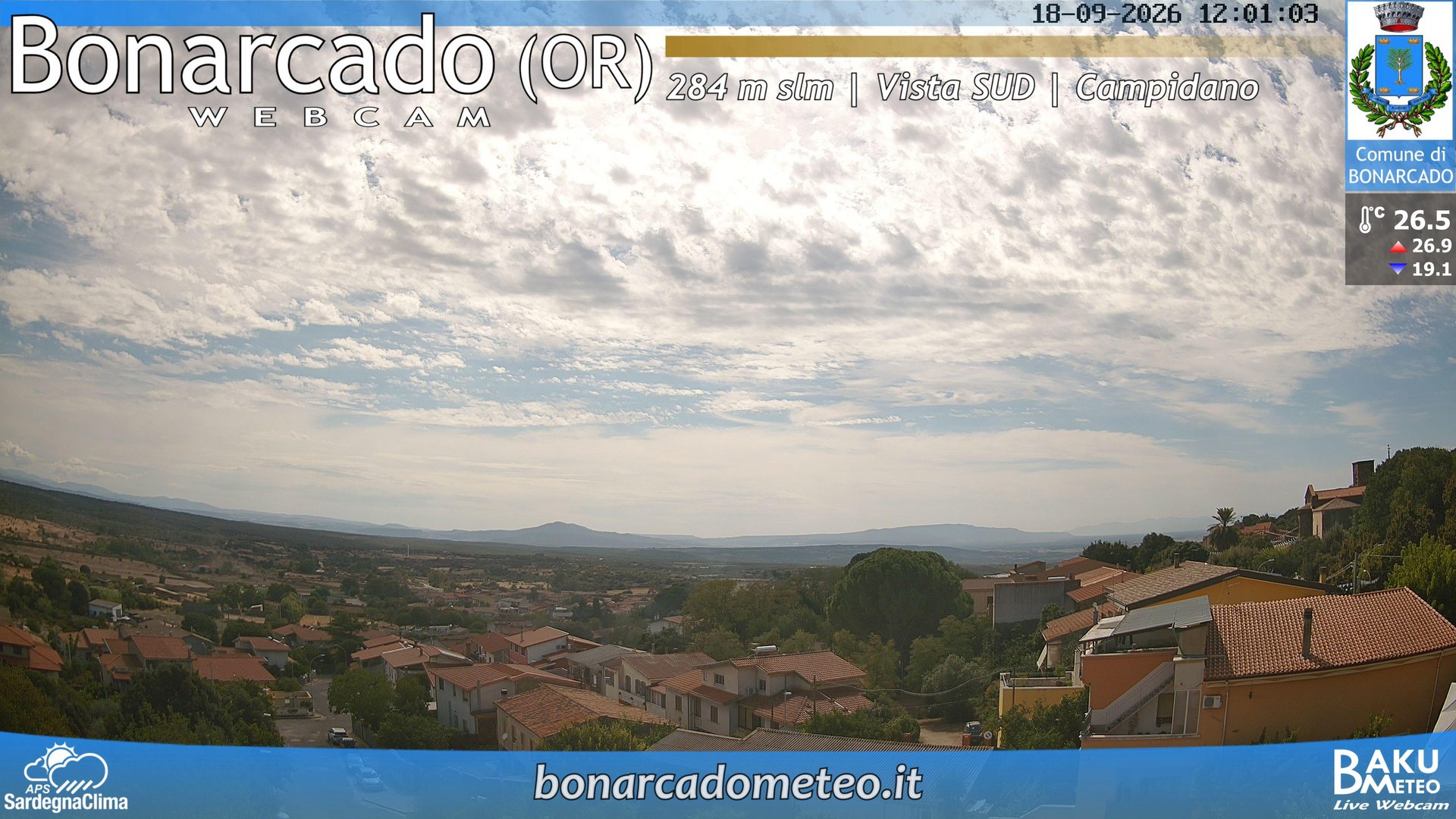view from Bonarcado SUD on 2026-09-18