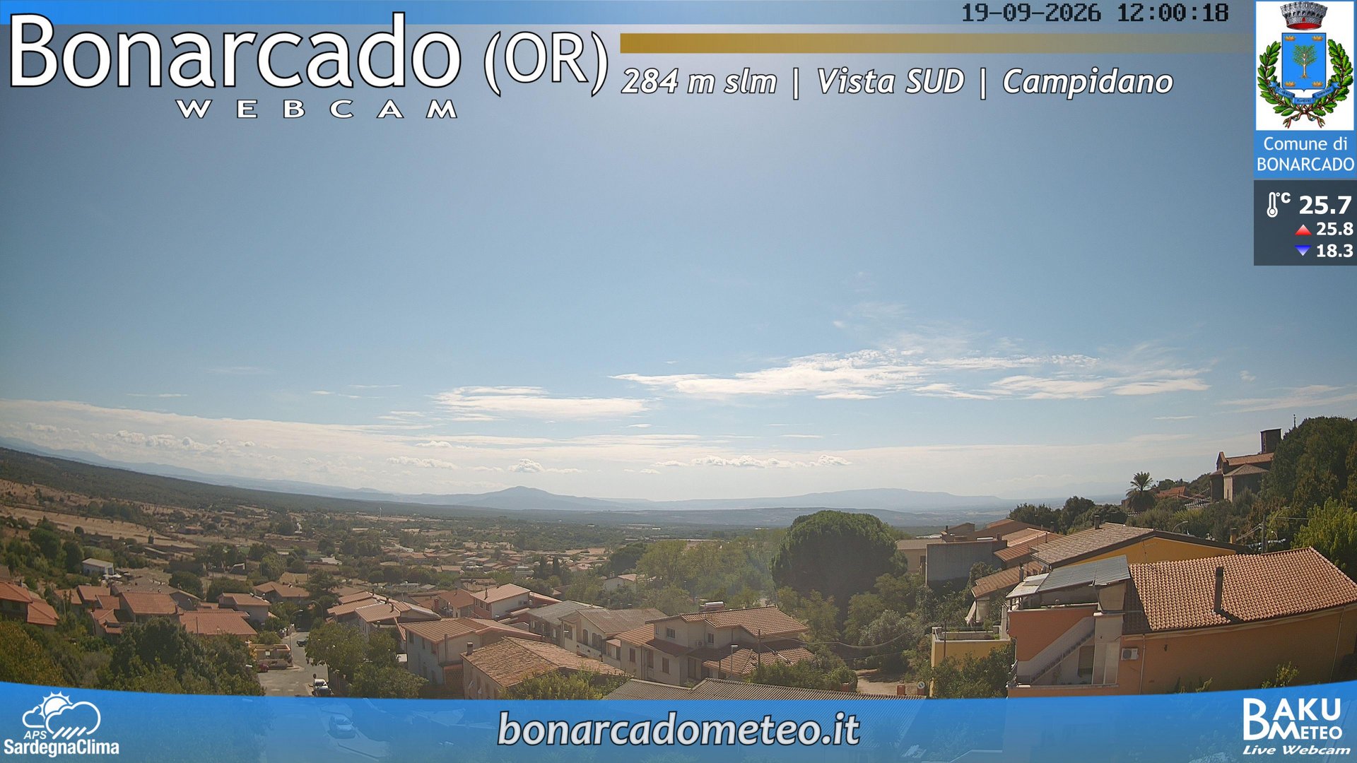 view from Bonarcado SUD on 2026-09-19
