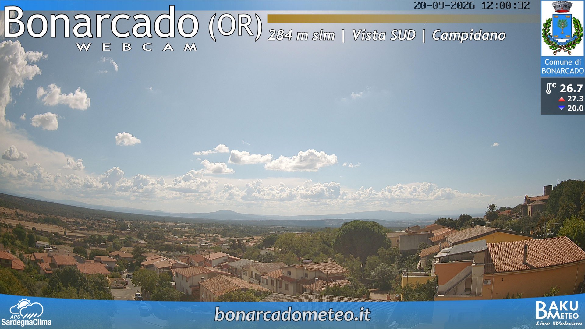 view from Bonarcado SUD on 2026-09-20