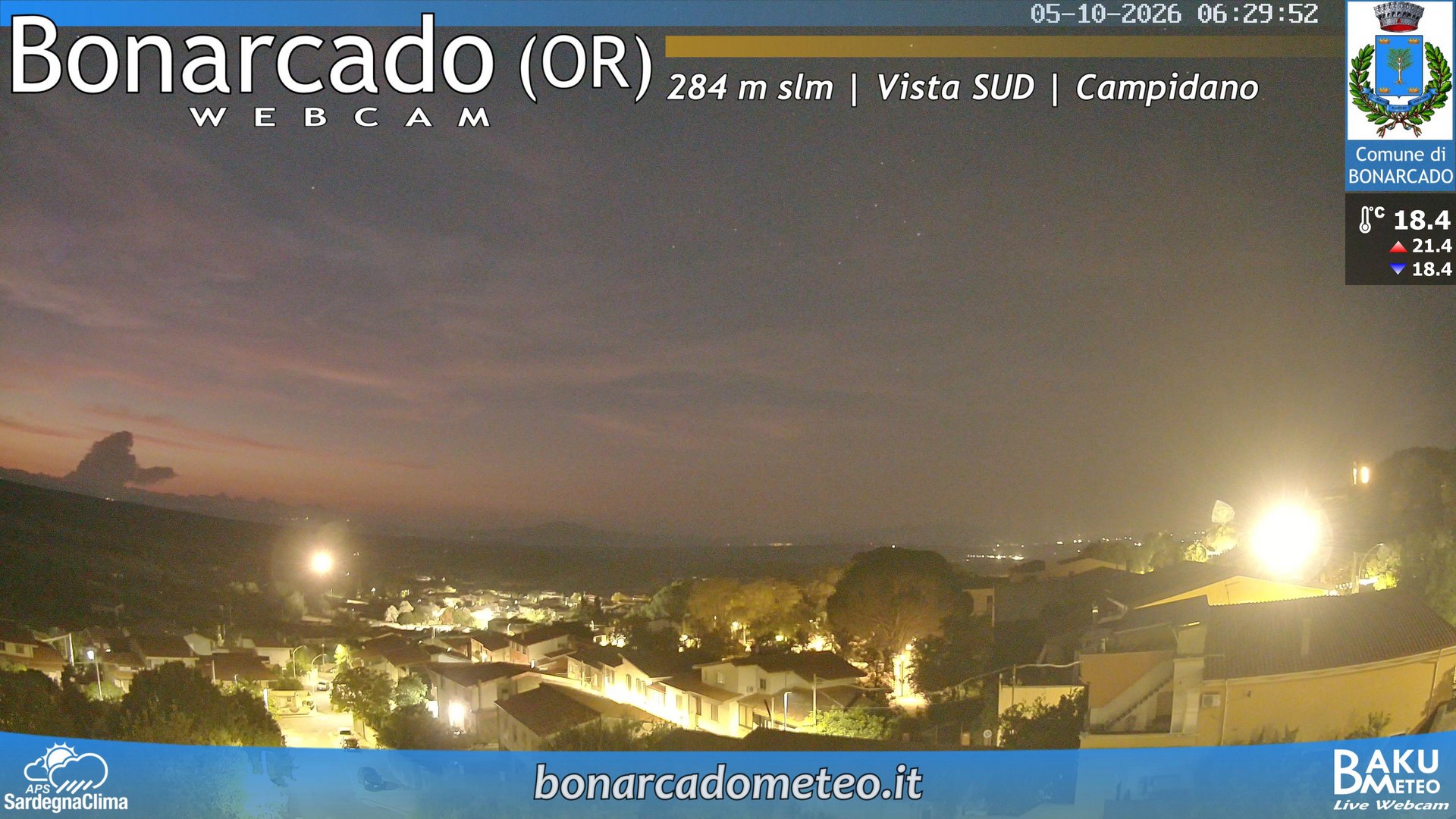 view from Bonarcado SUD on 2026-10-05