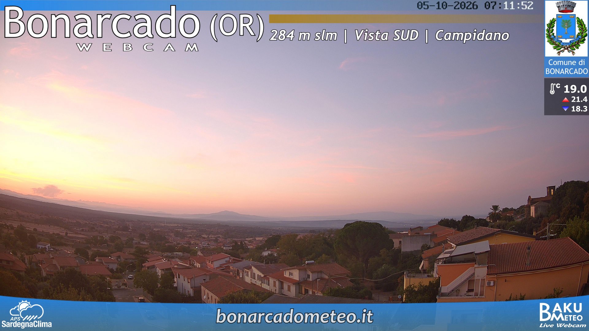 view from Bonarcado SUD on 2026-10-05