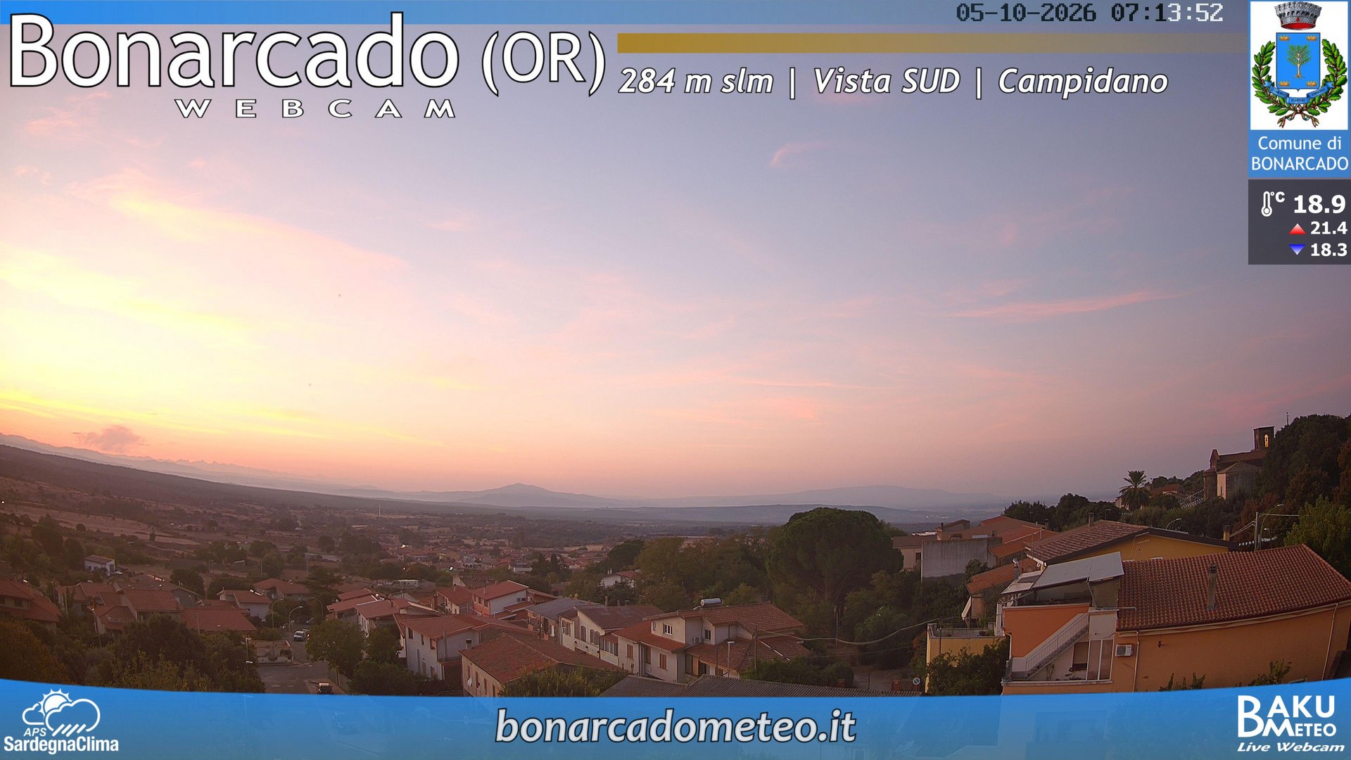 view from Bonarcado SUD on 2026-10-05