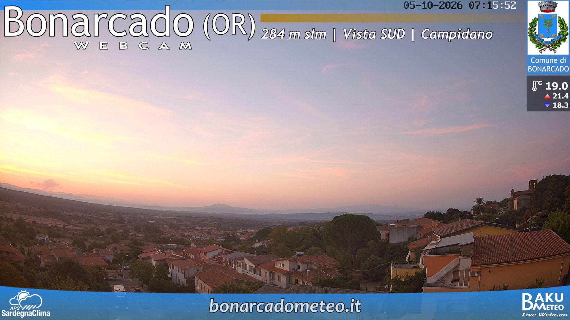view from Bonarcado SUD on 2026-10-05