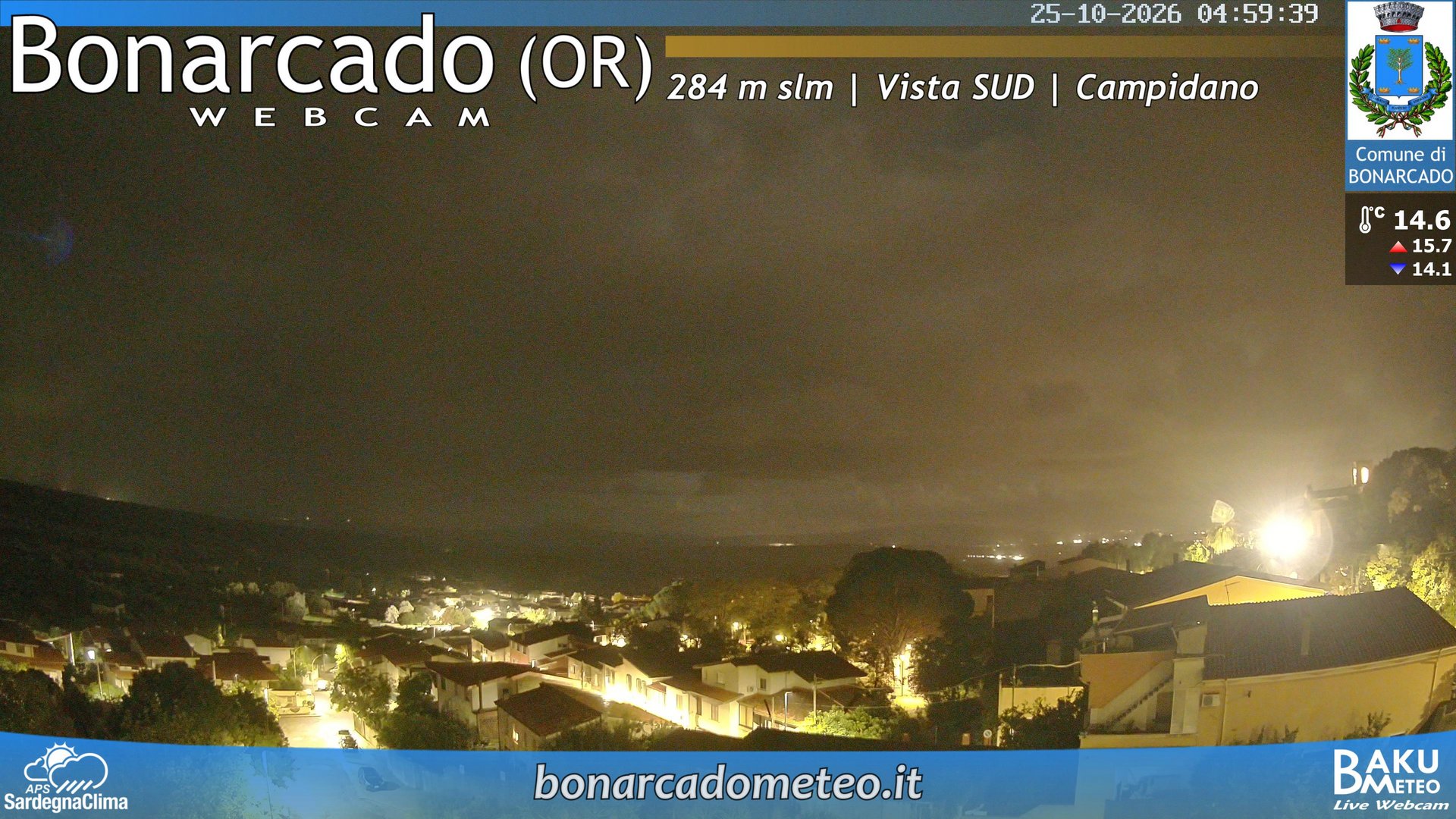 time-lapse frame, Bonarcado SUD webcam