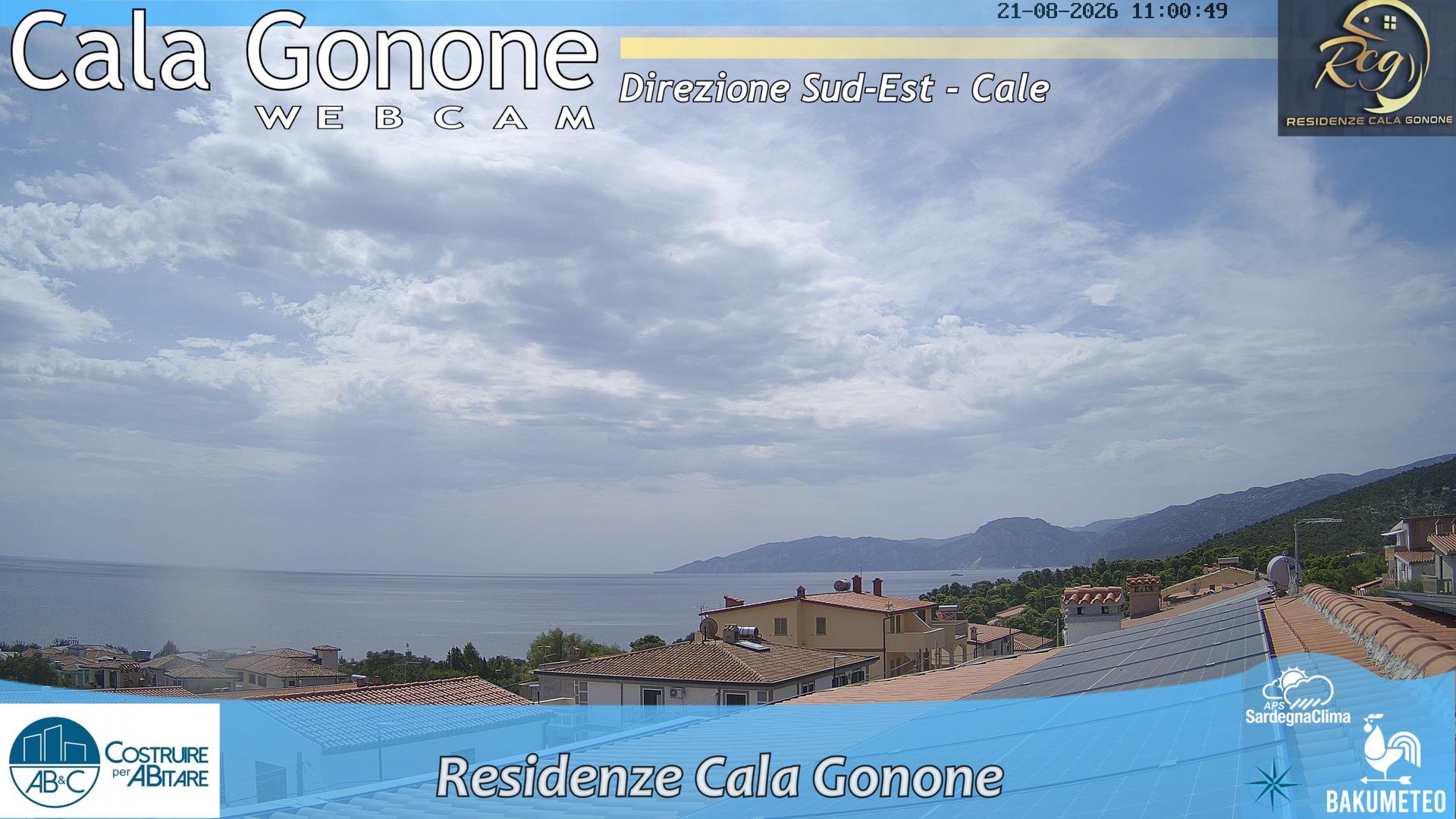 view from Cala Gonone SUD on 2026-08-21
