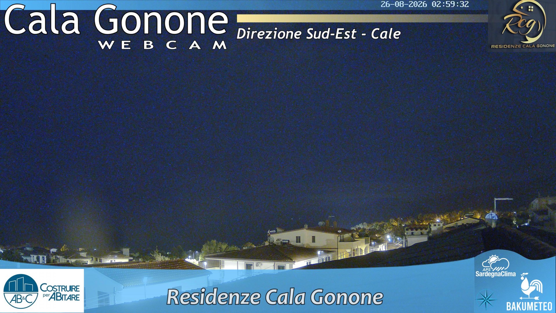 time-lapse frame, Cala Gonone SUD webcam