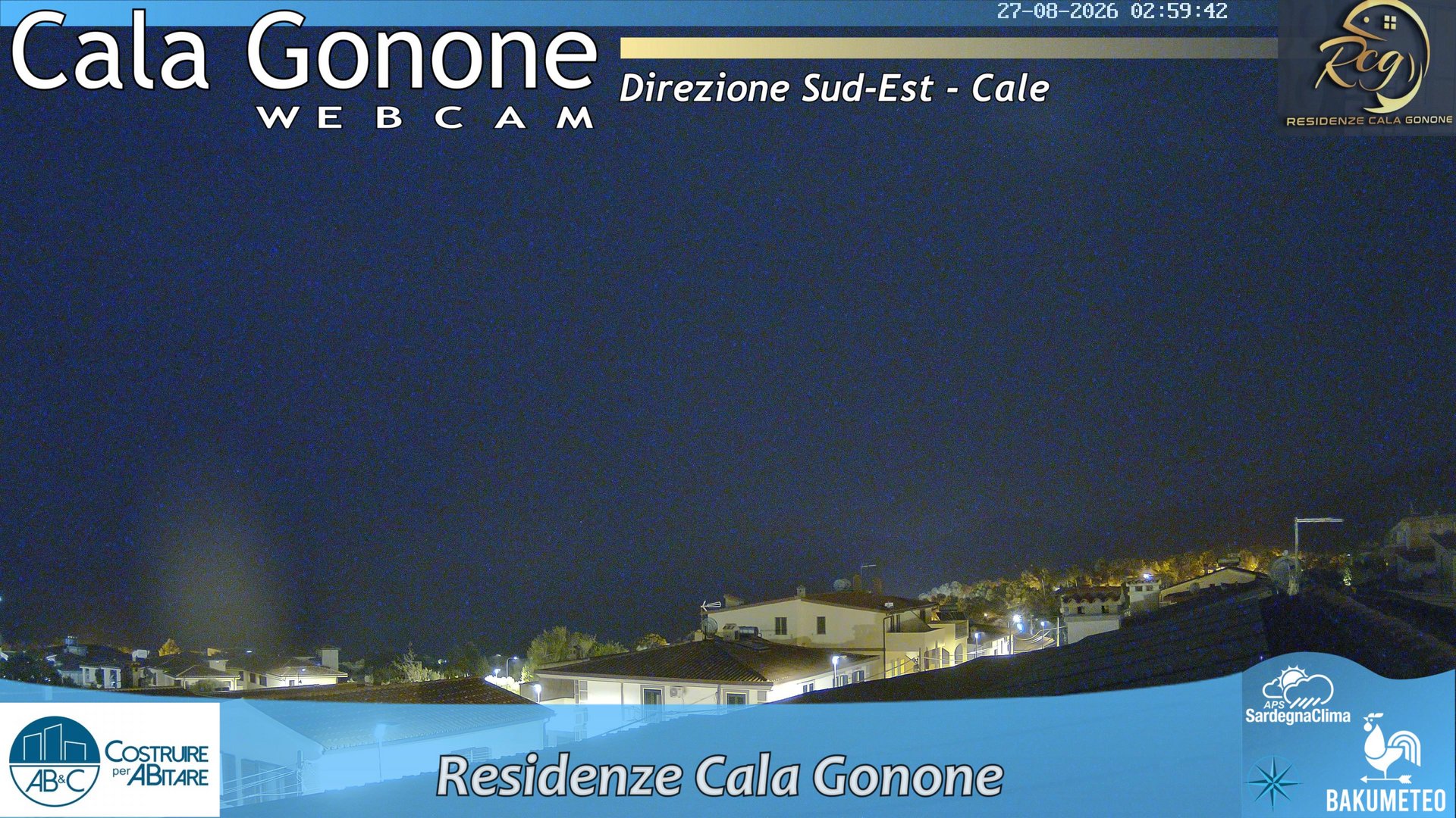 time-lapse frame, Cala Gonone SUD webcam
