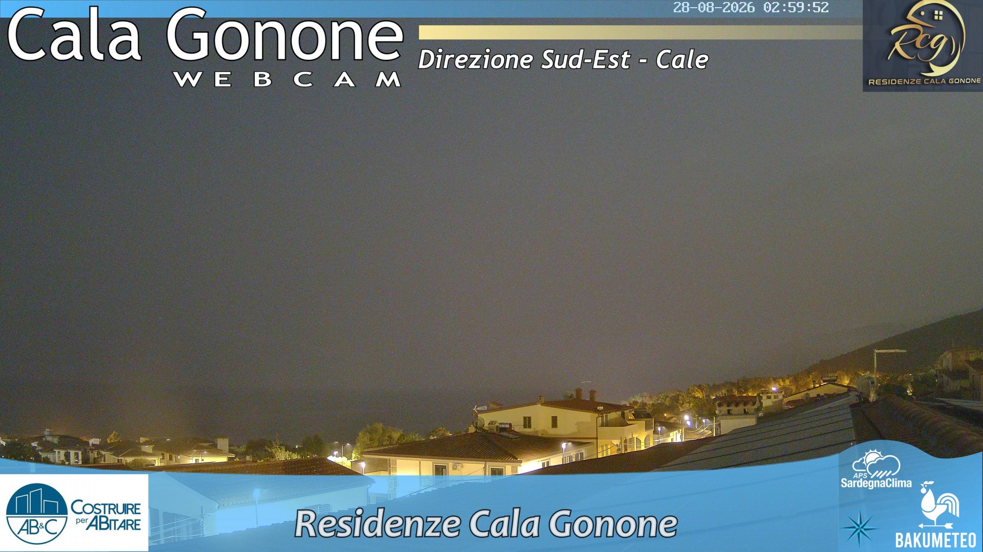 time-lapse frame, Cala Gonone SUD webcam