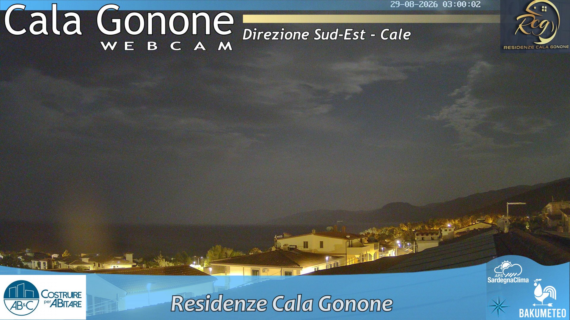 time-lapse frame, Cala Gonone SUD webcam