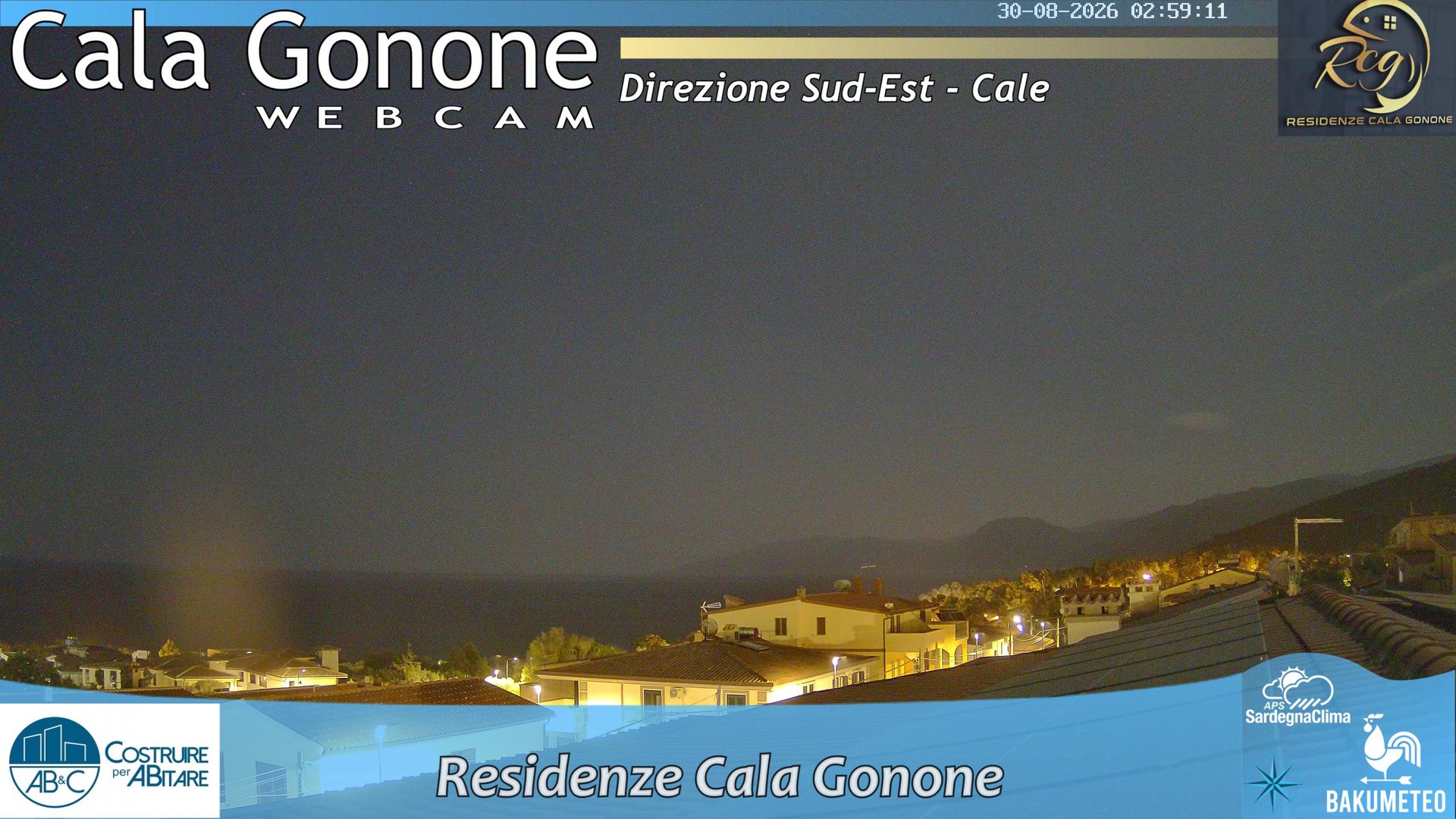 time-lapse frame, Cala Gonone SUD webcam