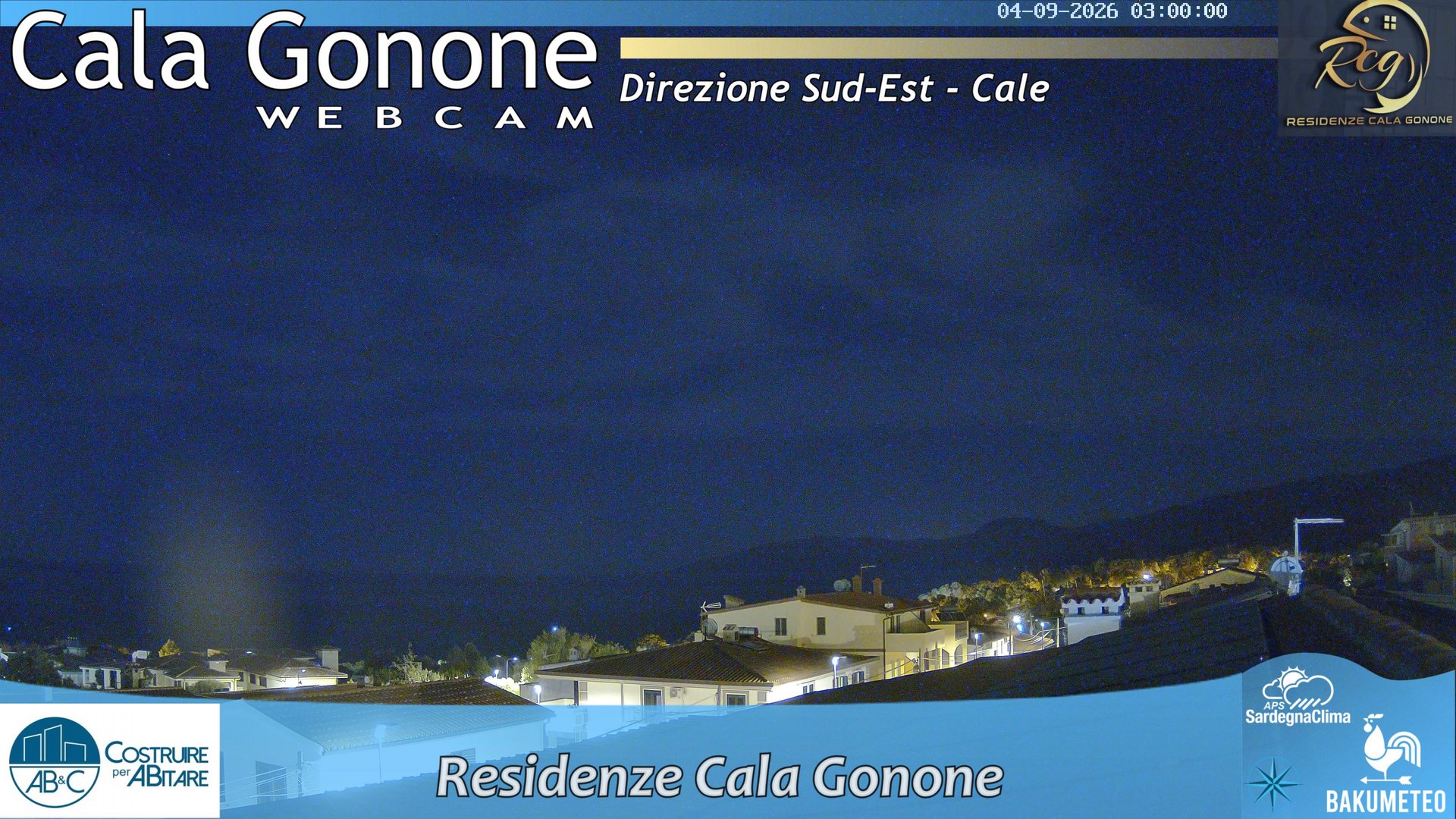 time-lapse frame, Cala Gonone SUD webcam