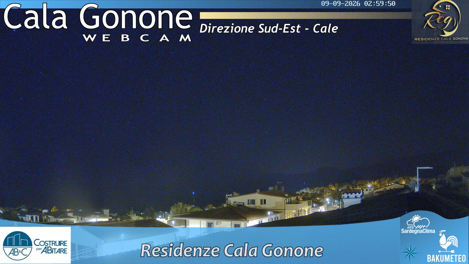 time-lapse frame, Cala Gonone SUD webcam