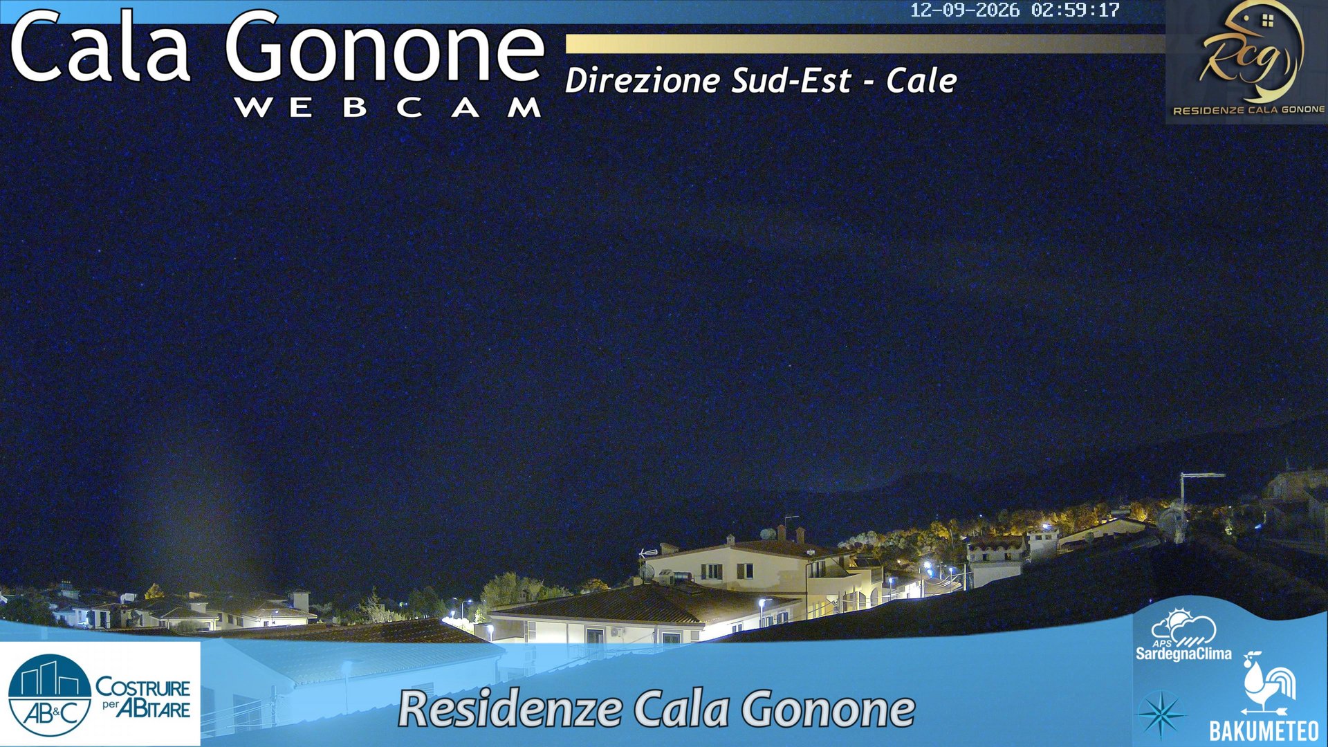 time-lapse frame, Cala Gonone SUD webcam