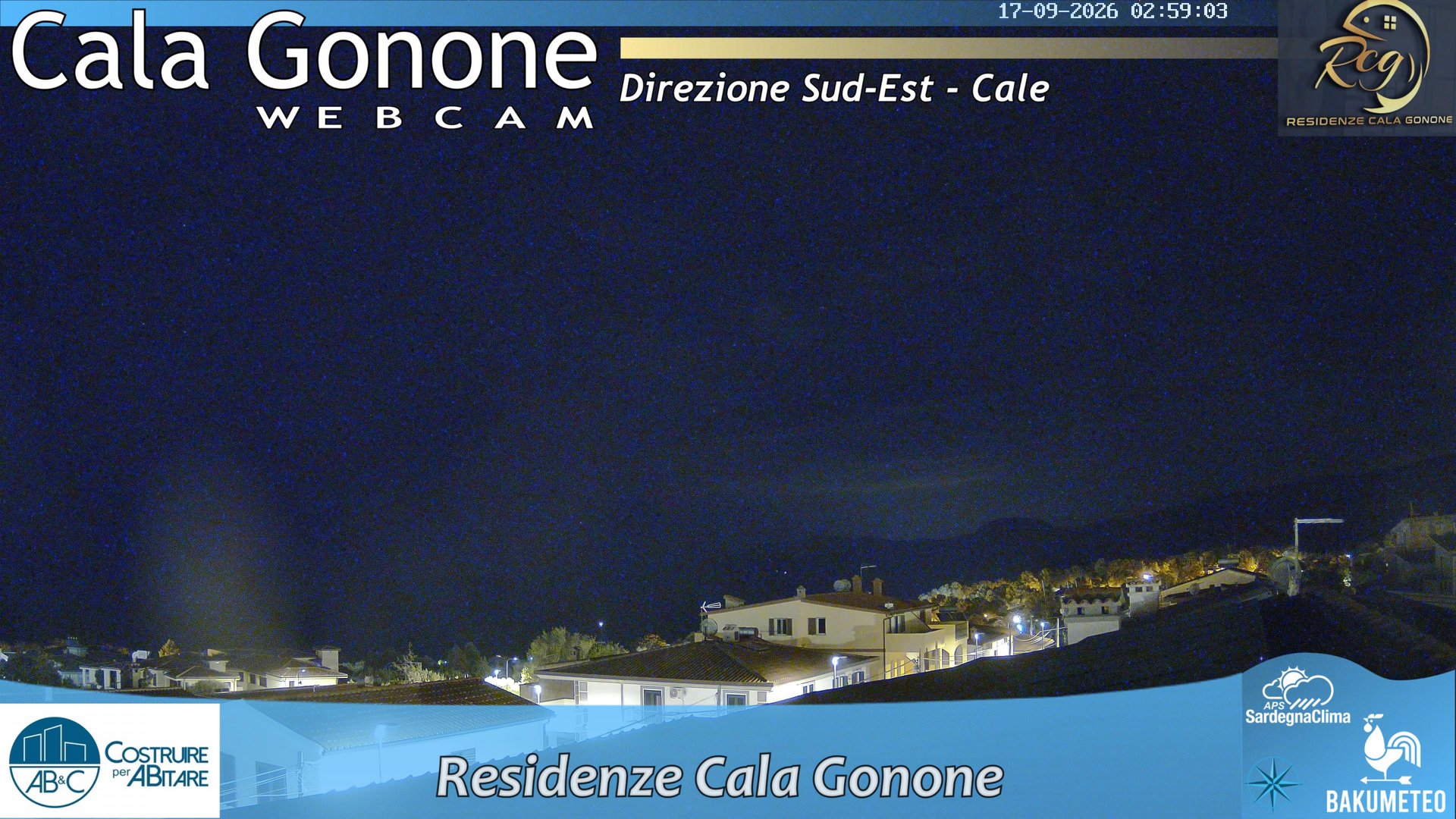 time-lapse frame, Cala Gonone SUD webcam