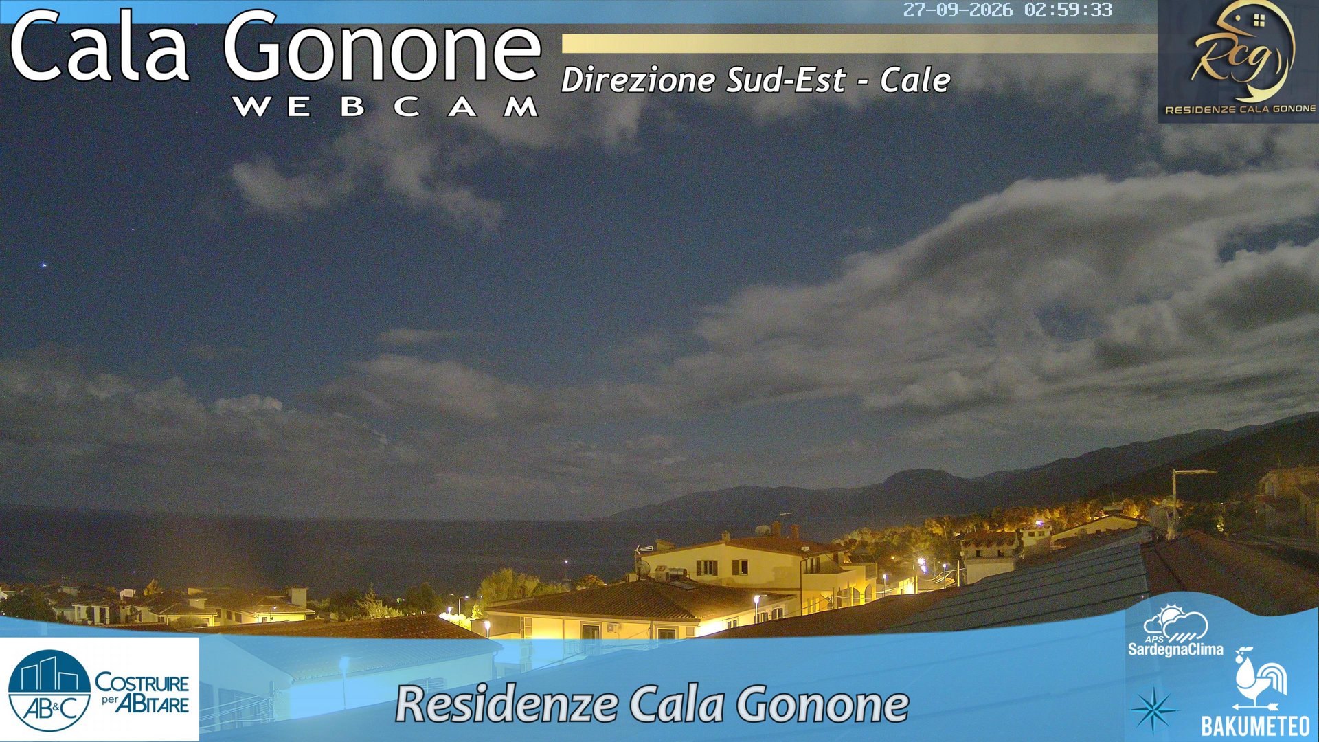 time-lapse frame, Cala Gonone SUD webcam