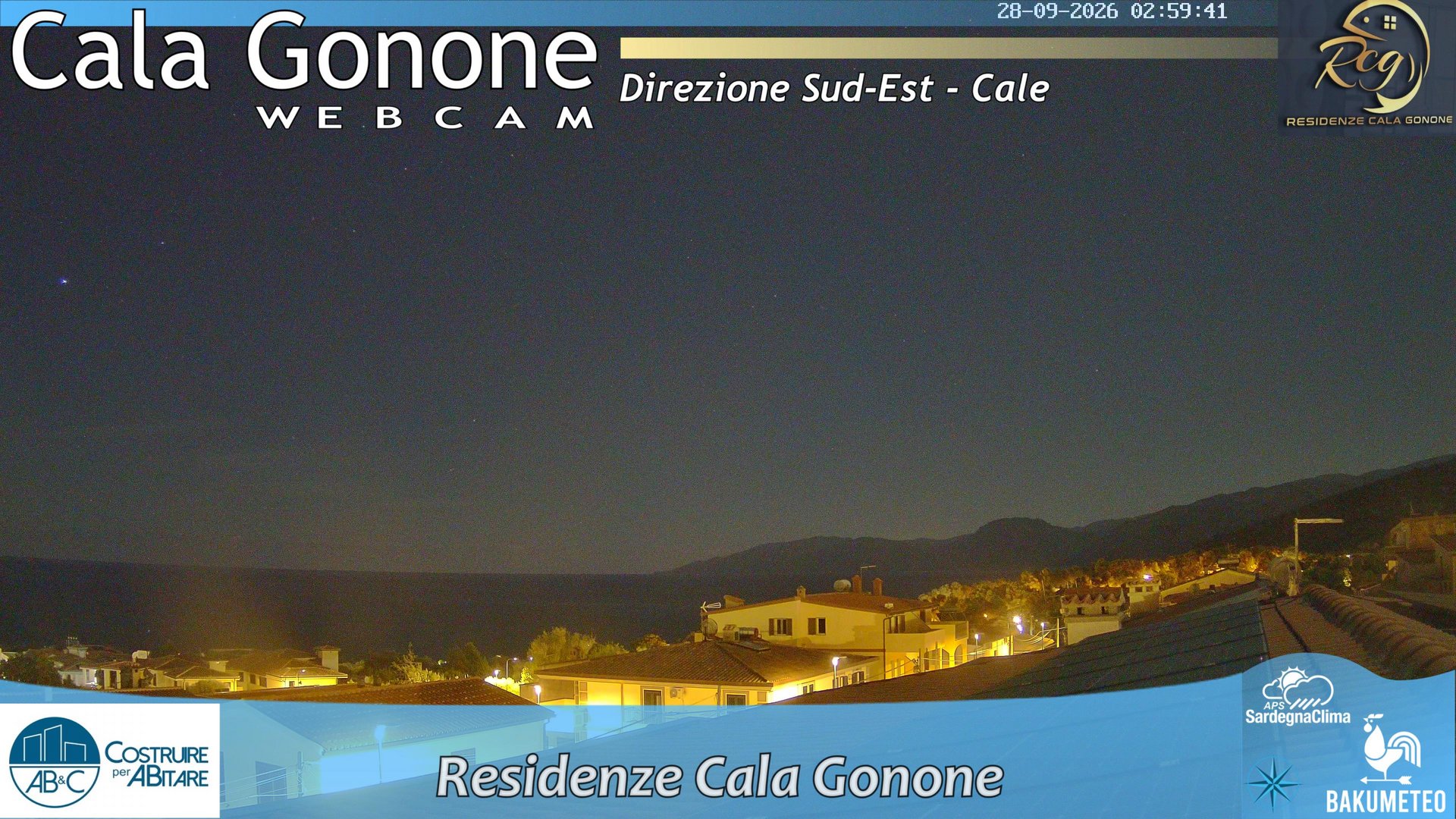 time-lapse frame, Cala Gonone SUD webcam