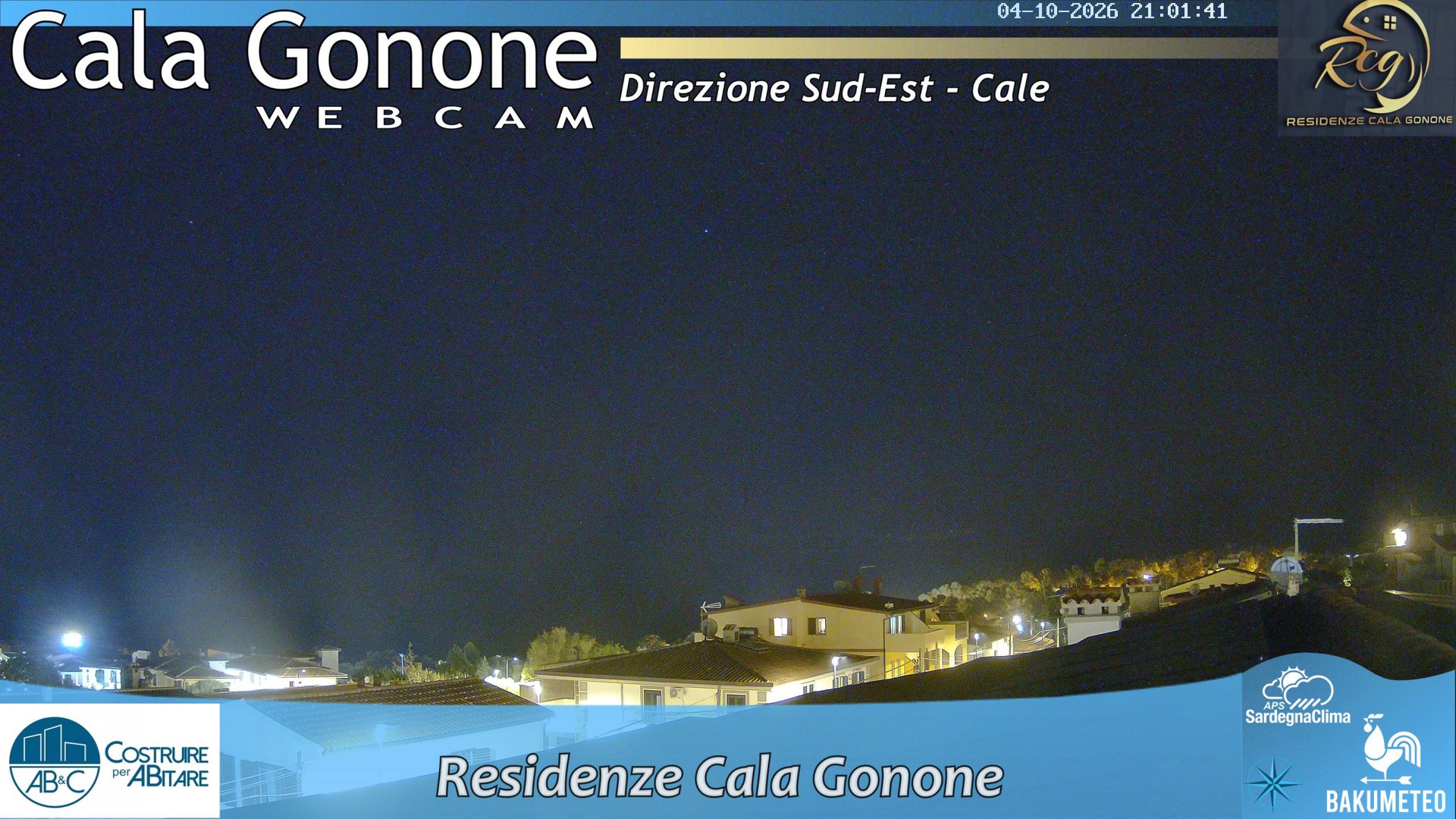 time-lapse frame, Cala Gonone SUD webcam