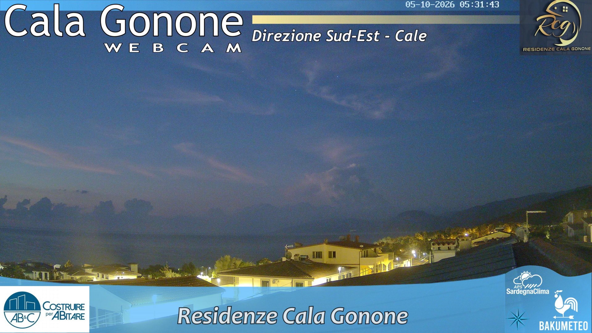 view from Cala Gonone SUD on 2026-10-05