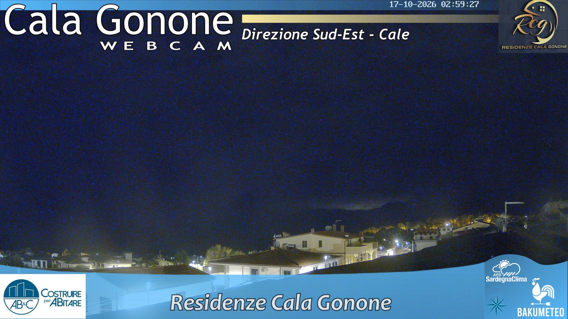 time-lapse frame, Cala Gonone SUD webcam