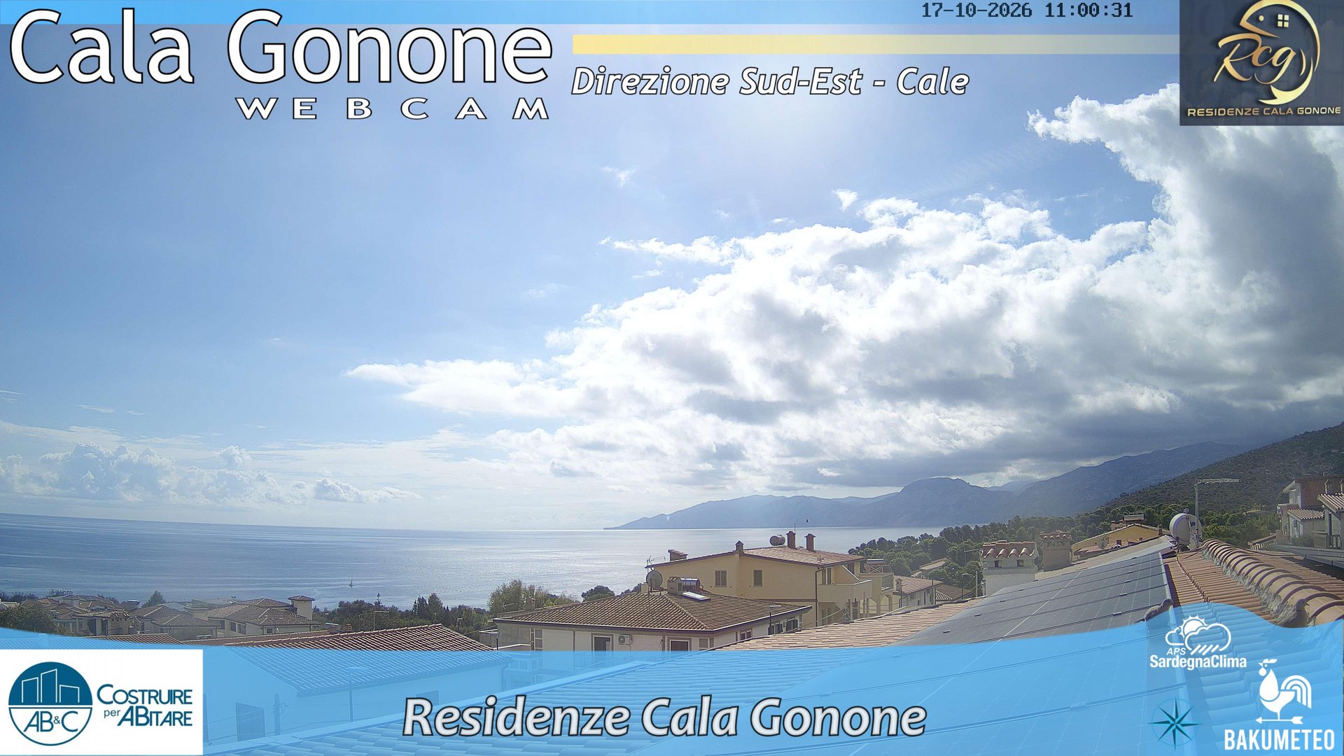 view from Cala Gonone SUD on 2026-10-17
