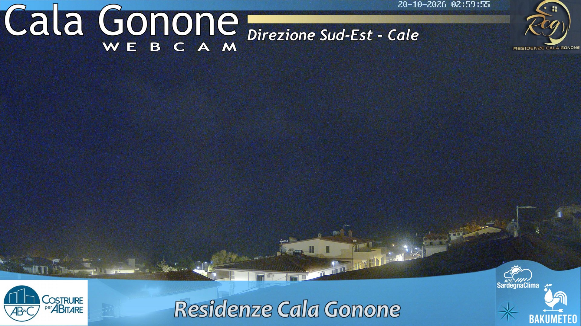 time-lapse frame, Cala Gonone SUD webcam