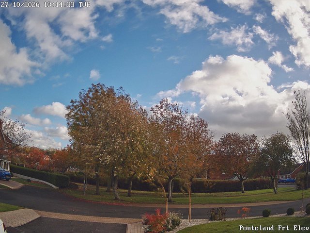 time-lapse frame, Ponteland Front Elev webcam