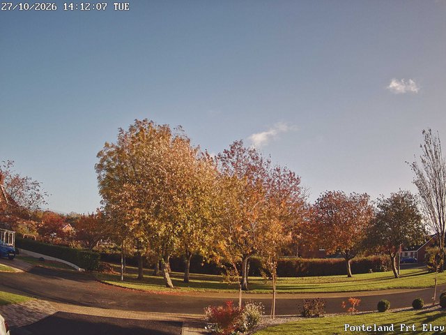 time-lapse frame, Ponteland Front Elev webcam