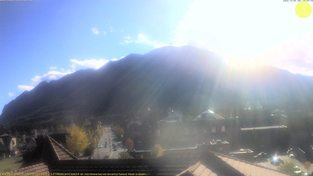 time-lapse frame, Elk + Avenue webcam