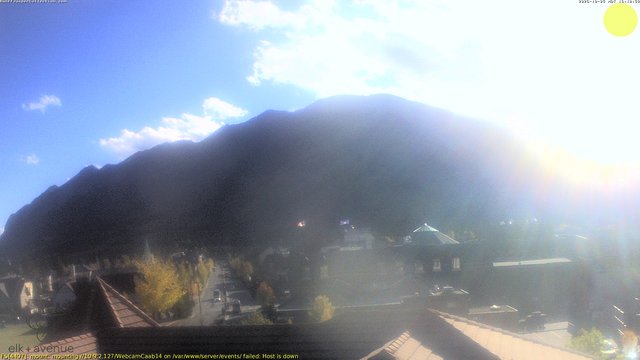 time-lapse frame, Elk + Avenue webcam