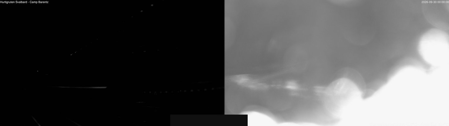 time-lapse frame, Hurtigruten Svalbard - Camp Barentz webcam