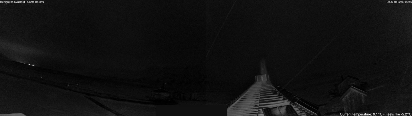 time-lapse frame, Hurtigruten Svalbard - Camp Barentz webcam