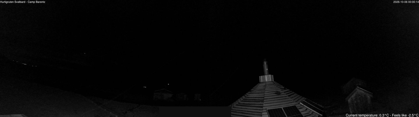 time-lapse frame, Hurtigruten Svalbard - Camp Barentz webcam