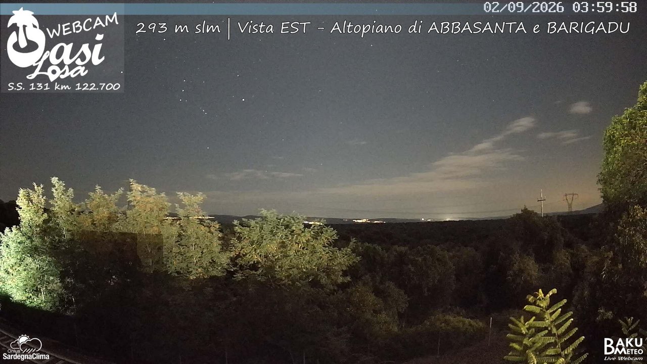 time-lapse frame, Abbasanta webcam