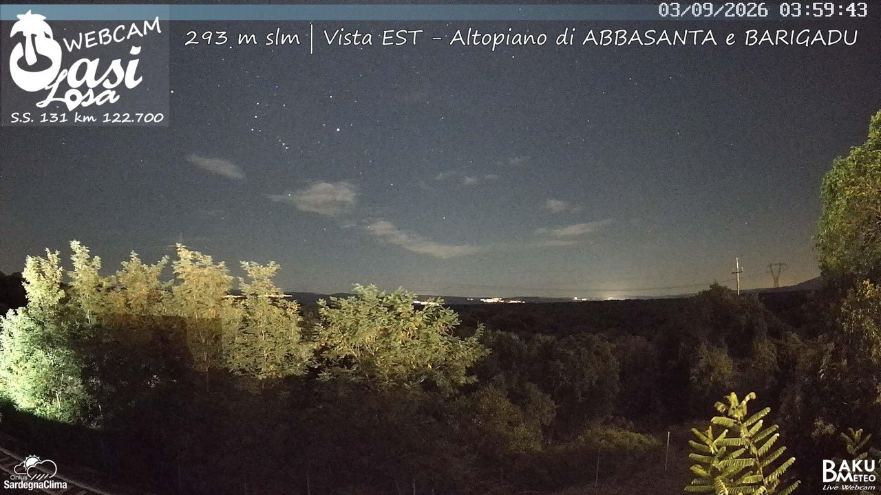 time-lapse frame, Abbasanta webcam