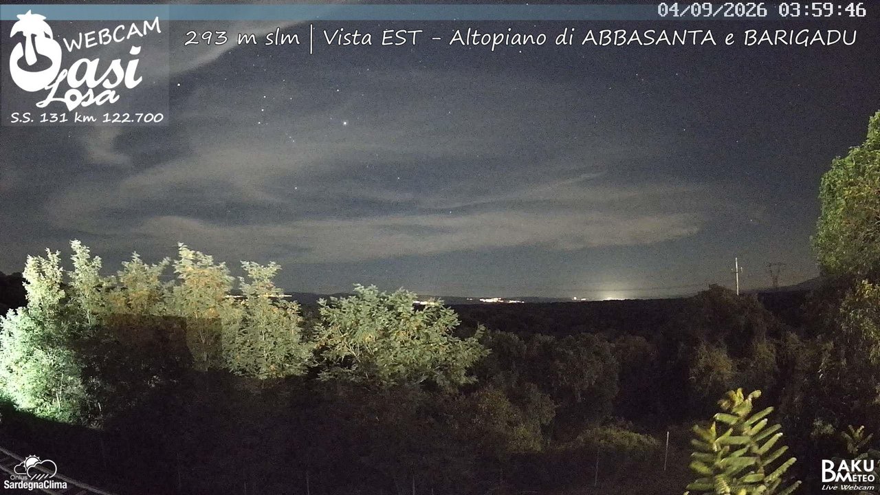 time-lapse frame, Abbasanta webcam