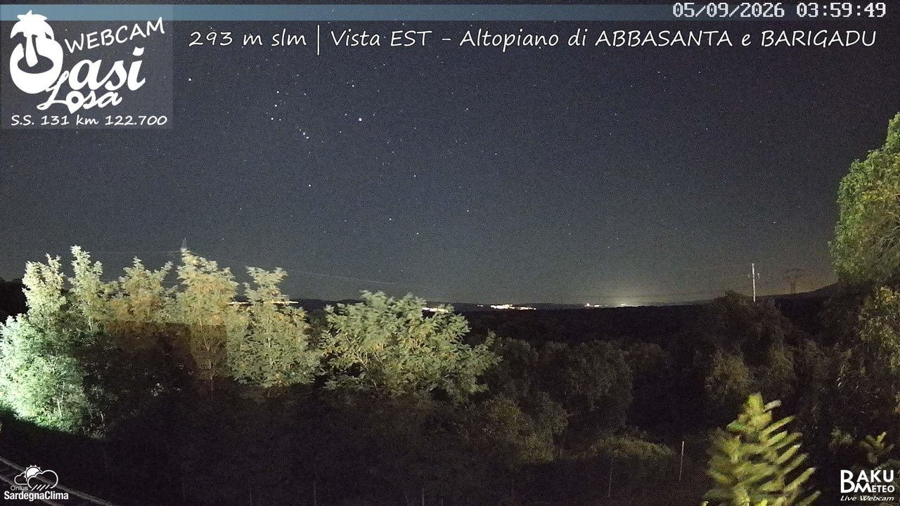 time-lapse frame, Abbasanta webcam