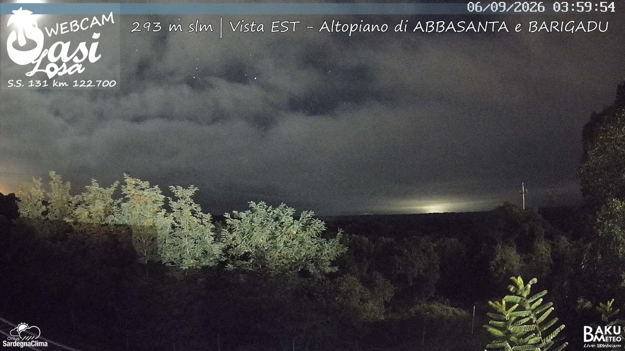 time-lapse frame, Abbasanta webcam