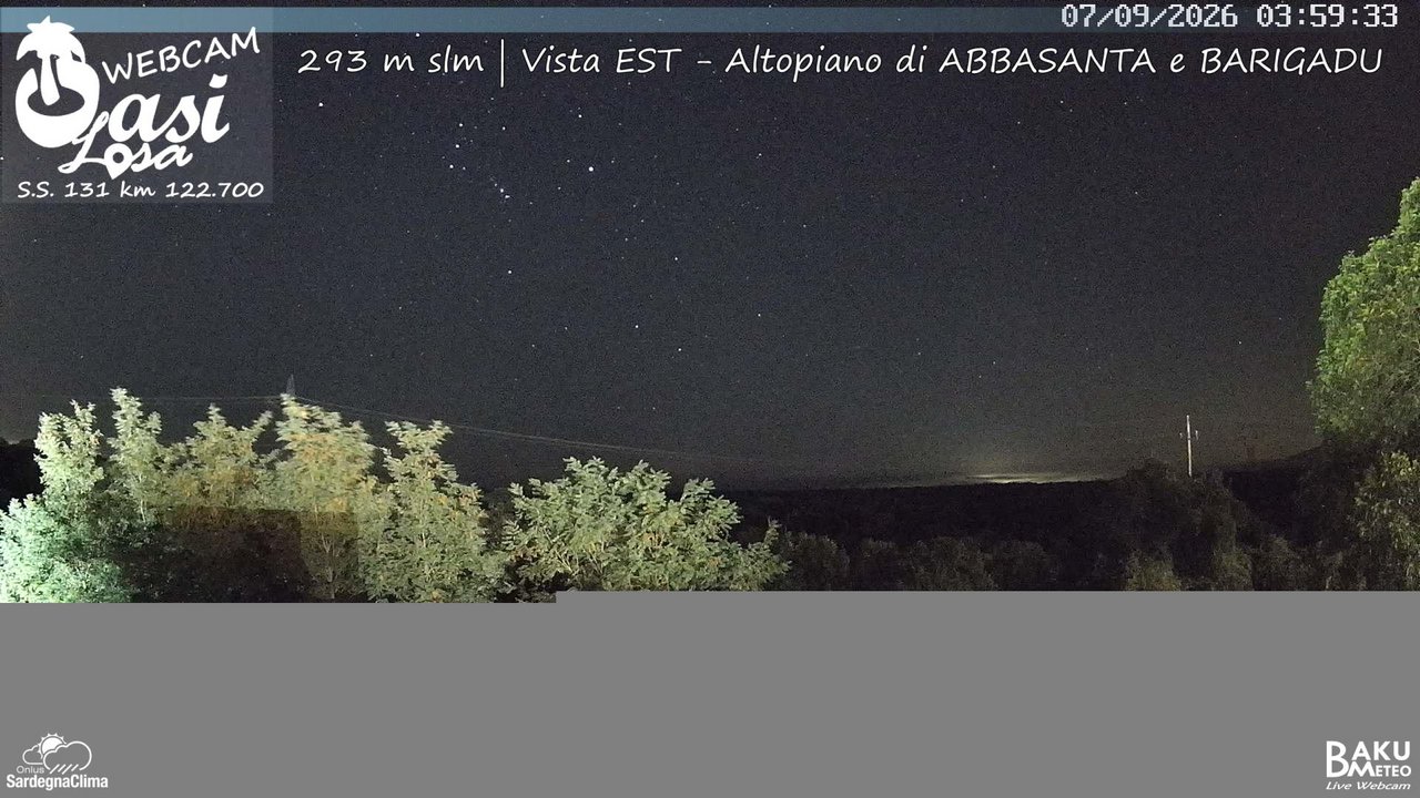 time-lapse frame, Abbasanta webcam