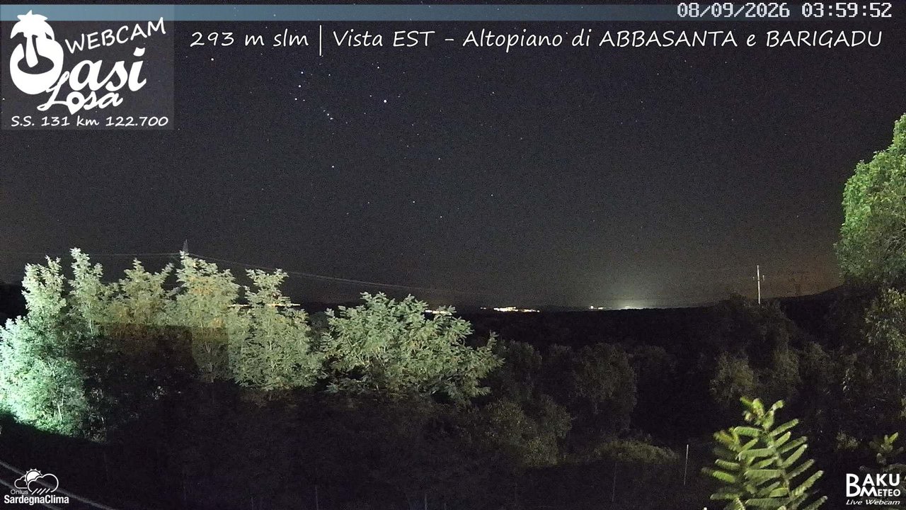 time-lapse frame, Abbasanta webcam