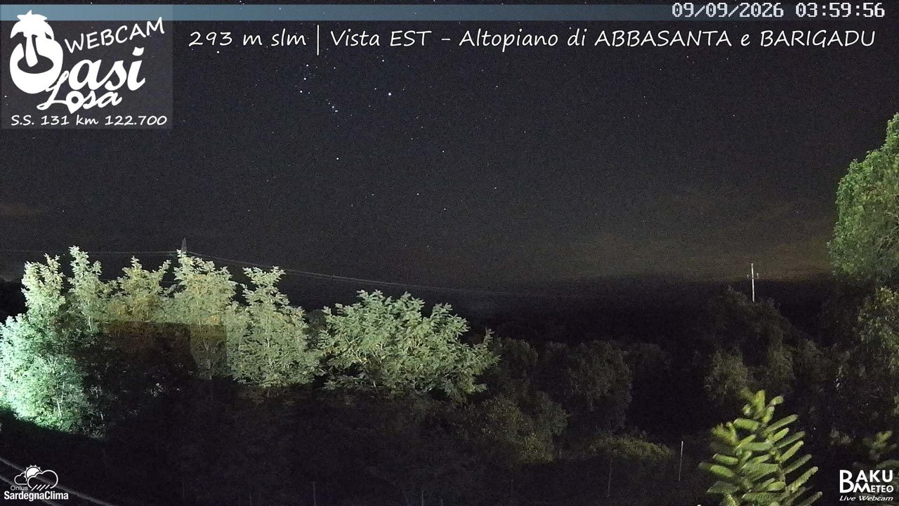 time-lapse frame, Abbasanta webcam