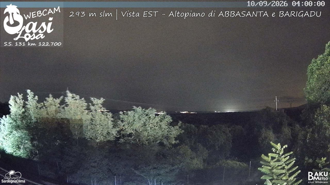 time-lapse frame, Abbasanta webcam