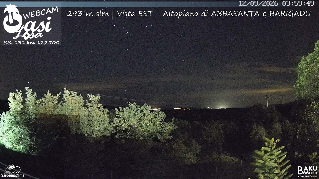 time-lapse frame, Abbasanta webcam