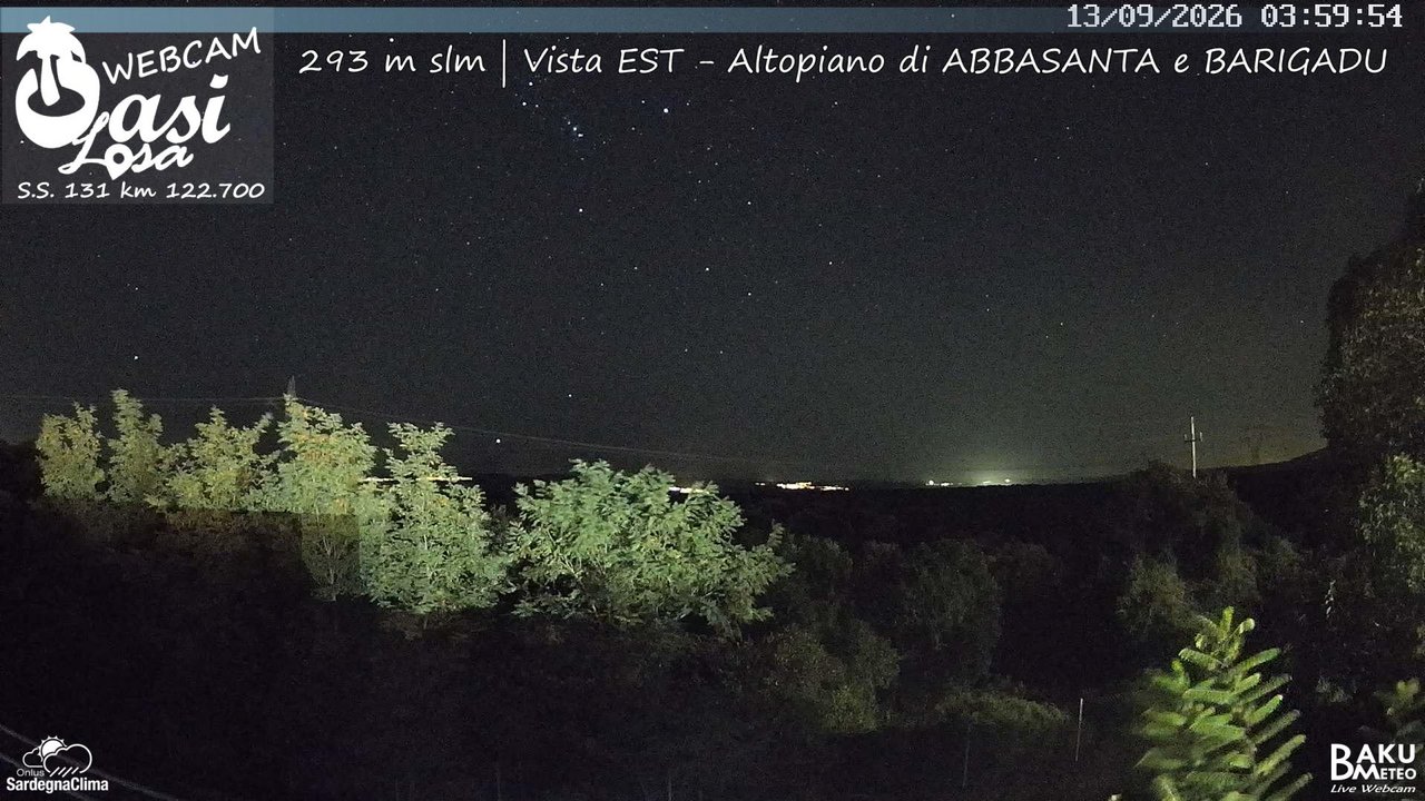 time-lapse frame, Abbasanta webcam