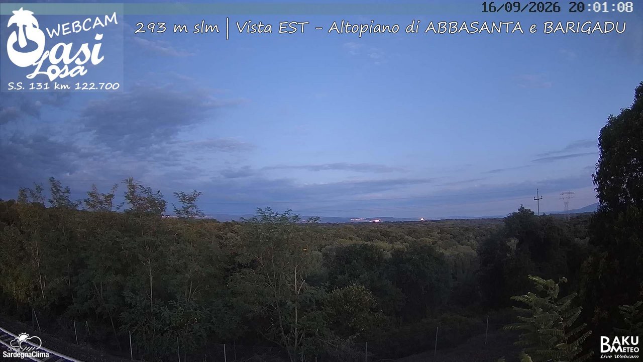 time-lapse frame, Abbasanta webcam