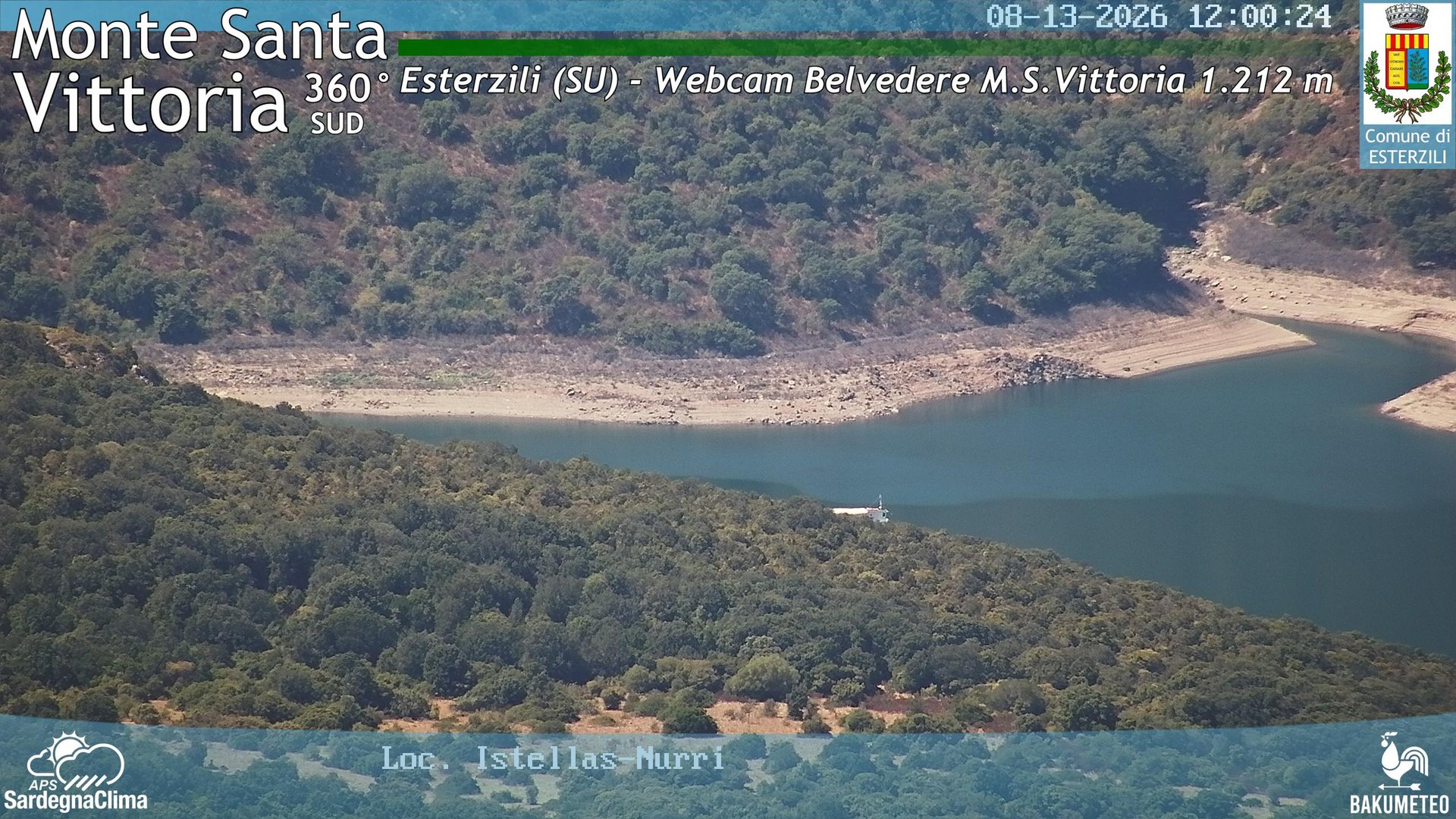 view from Monte Santa Vittoria Sud on 2026-08-13