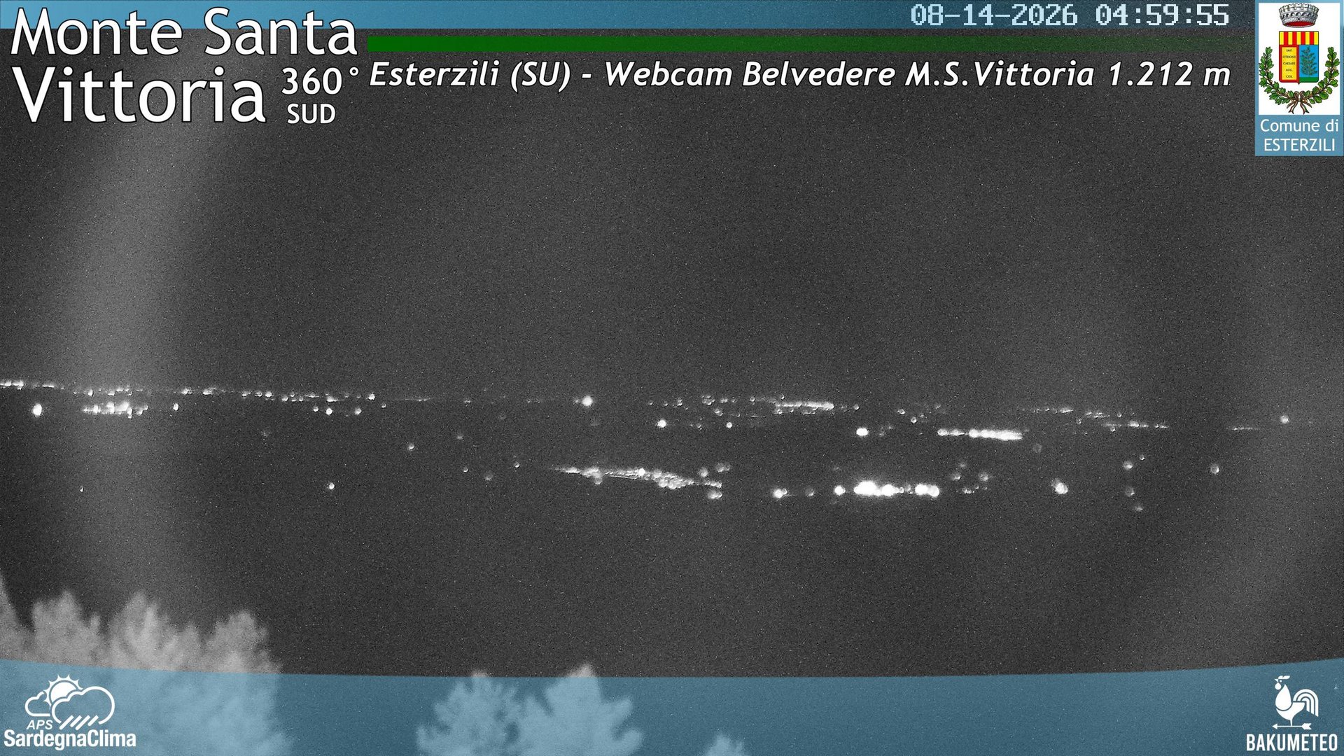 time-lapse frame, Monte Santa Vittoria Sud webcam